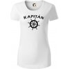 Kapitán kormidlo - Dámske tričko z organickej bavlny Origin (GOTS) - L ( Biela )