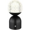 GLOBO 21007S JULSY dotyková stolná lampička V200mm LED 2,5W/173lm 2700+4000+6500K matná čierna, priehľadná, vrátane CR18650 1800mAh 3,7V, USB kábel