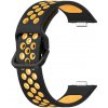 Drakero Silikónový performance pre Huawei Watch Fit 3 čierno-žltý 10422