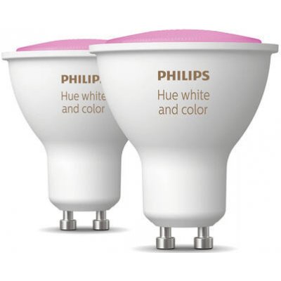 Philips Hue White and Color Ambience, 2x žiarovka , 5,7 W RGB DIM GU10