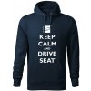 T-ričko Keep calm and drive Seat pánska mikina Farba potlače: Biela, Veľkosť: L, Farba mikiny: Červená