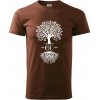 Narodeninový strom 60 - Klasické pánske tričko vyššej gramáže - S ( Čokoládová )