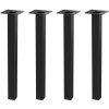 Walteco Nábytková noha hranatá 25x25x300mm, čierna Množstvo: 4 ks , 50161BP1