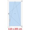 Soft Plastové okno 110x205 cm, otváravé a sklopné