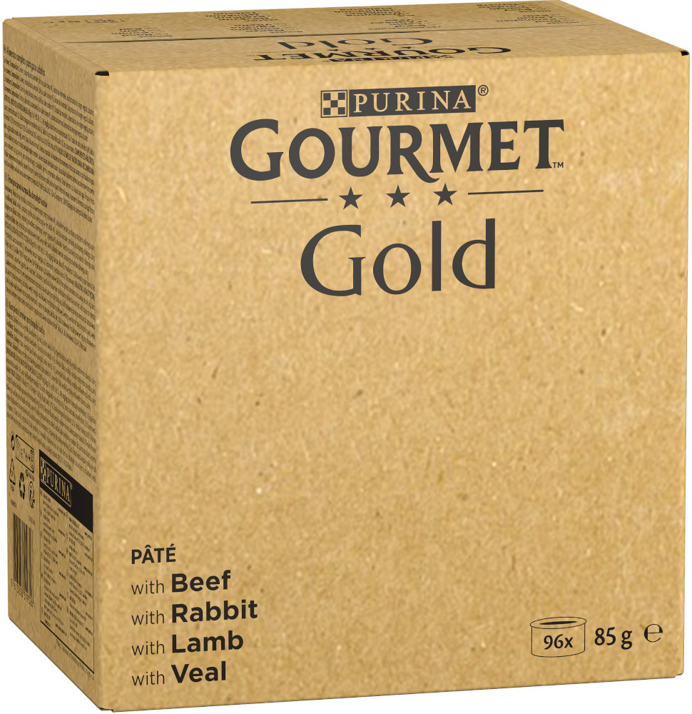 Gourmet Gold výdatná pena hovädzie králik jahňacie teľacie 96 x 85 g