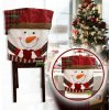 Vianočný poťah na stoličku - snehuliak