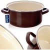Orion Smaltovaný kastról s lemom Brown, 4 l, 4 l