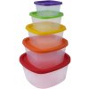Vergionic 7903 5-dielna súprava plastových misiek s viečkom