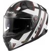 Moto prilba LS2 FF811 Vector II Carbon Strong Gl. White L (59-60)