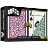 Hracie karty Copag 1546 Elite Jumbo index, 100% plastové, zeleno-burgundy Duo pack