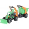 Polesie Traktor GripTruck s pluhom a prívesom
