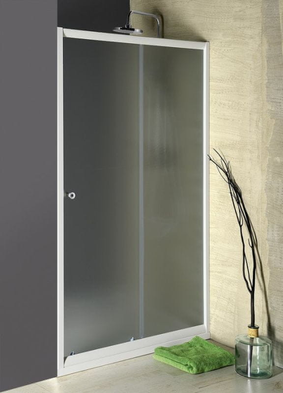 Aqualine AMADEO posuvné sprchové dvere 1200 mm, sklo BRICK BTS120