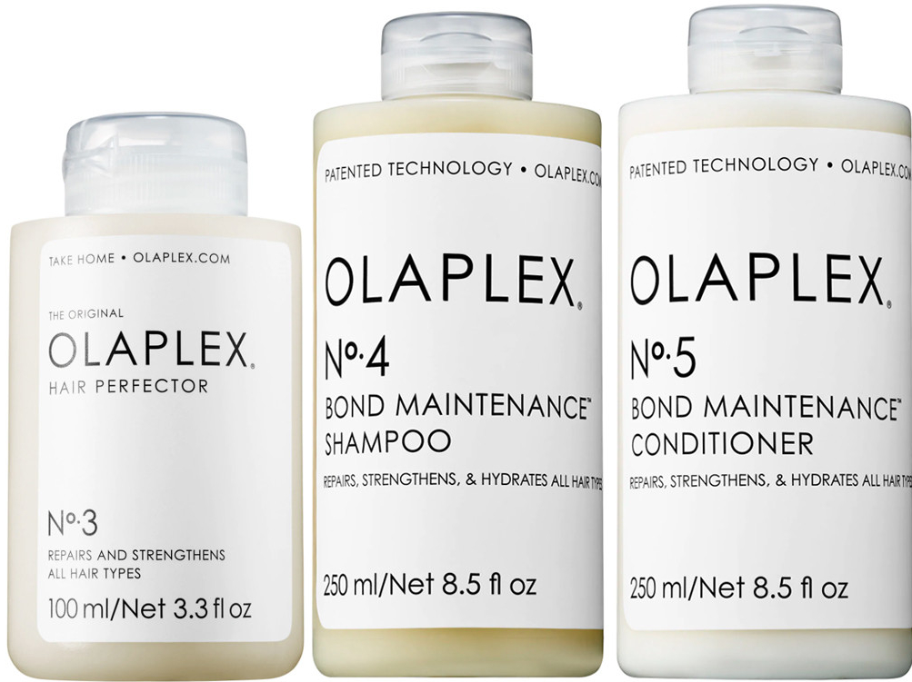 Olaplex 3-4-5 kúra pro domácí péči No.3 100 ml + obnovující šampón No.4 250 ml + obnovující kondicionér No.5 250 ml darčeková sada