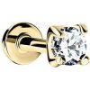 DF Labreta Piercingové náušnice 5551, brilianty, žlté zlato
