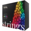 Twinkly Strings Multi-Color múdre žiarovky na stromček 400 led, 32m, IP44, čierny kábel