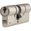 Cylindrická bezpečnostná vložka FAB 3***, 45+65 mm Rozmer vložky: 45+65, Povrchová úprava: Nikl, Variant vložky: s prestupovou spojkou