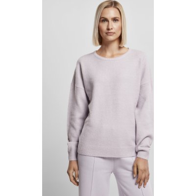 Urban Classics Dámsky sveter Ladies Chunky Fluffy Sweater Farba: softlilac, Veľkosť: 4XL