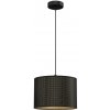 Luminex | Luster na lanku LOFT SHADE 1xE27/60W/230V pr. 25 cm čierna/zlatá | LU5251
