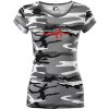 Cycling ekg - Dámske maskáčové tričko - 2XL ( Šedý maskáč )