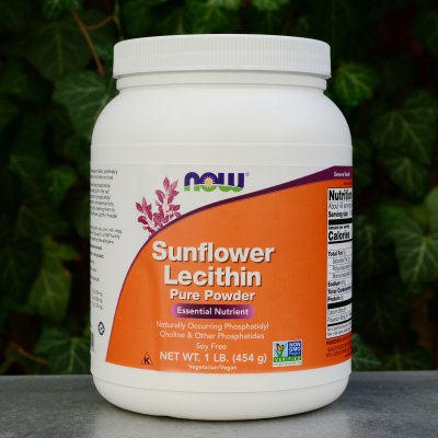 NOW Sunflower Lecithin slunečnicový lecitin prášok 454 g