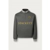 MIKINA HACKETT LONDON HERITAGE CREST HKT HZ DARK GREY MARL