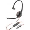 HP Poly Blackwire 3215 mono USB-C, 3,5 mm, USB-C/A adaptér 8X227AA