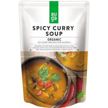 Auga Pikantná curry polievka s kokosom a hubami shiitake bio 400 g