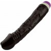 Sensual D10-2 Realistický vibrátor 18 cm, tmavohnedý