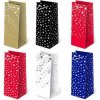 PAW Avangarde Stars, vianočná darčeková taška na fľašu, rozmer 12x37x11,5cm, rôzne farby a motívy