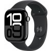 Apple Watch Series 10 GPS 46mm Jet Black Aluminium / Black Sport Band - M/L
