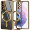 Techsuit Luxury Crystal MagSafe – puzdro na Samsung Galaxy S21 Plus 5G – zlatý
