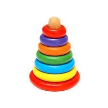 Bino Skládací pyramida barevná