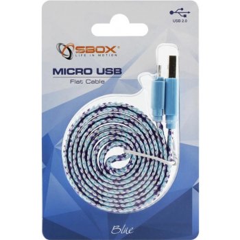 SBOX USB-103CF-BL USB 2.0/MicroUSB, modrý