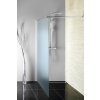 AQUALINE WALK-IN zástena jednodielna na inštaláciu na stenu, 700x1900 mm, sklo Brick WI070
