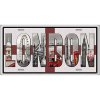 Ceduľa značka London 30,5cm x 15,5cm Plechová tabuľa