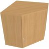 Hobis - Rohová skriňa Strong, P, horná, 80x76,8x40 cm, buk/buk