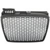 KITT Badgeless Front Grille suitable for Audi A4 B7 (2004-2008) RS4 Matte Black