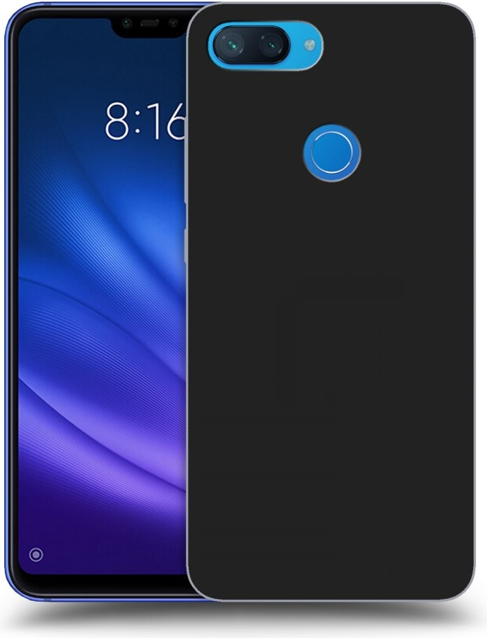 Púzdro Picasee silikónové Xiaomi Mi 8 Lite čierne