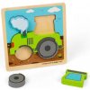 Bigjigs Toys Vkladacie puzzle Traktor