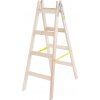 Rebrík Strend Pro, 4 priečkový, drevené štafle, 1,30 m, max. 150 kg