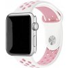 eses Silikónový remienok pre Apple Watch - Bielo ružový, S, M, L - 38mm, 40mm, 41mm
