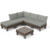Zahradní nábytek Keter Elements 5místný modulární set walnut