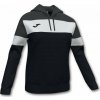 Joma Dámska mikina CREW IV HOODIE SWEATSHIRT BLACK-ANTHRACITE Veľkosť: 2XS