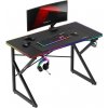 Čierny herný stôl Huzaro HERO 1.7 RGB BLACK, HERO 1.7 RGB BLACK SKL4