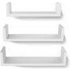 | Sada 3 ks nástenných políc SHELFY, biela | EZ0264
