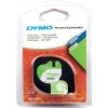 Dymo LetraTag 59421, S0721500, 12mm x 4m čierna tlač / biely podklad, originálná páska