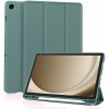 Techsuit - Flex Trifold obal s držiakom na stylus pre Samsung Galaxy Tab A11 Plus / A9 Plus - zelený