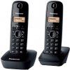 Panasonic KX-TG1612FXH telefon bezsnurovy DECT / sivy 2x KX-TG1612FXH