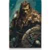 Vymalujsisam.sk Maľovanie podľa čísiel - Viking - Severský bojovník Veľkosť: 40x60cm, Rám: Na kartónovej doske