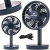 Stolný ventilátor VELWEBS0018, čierny | Velano